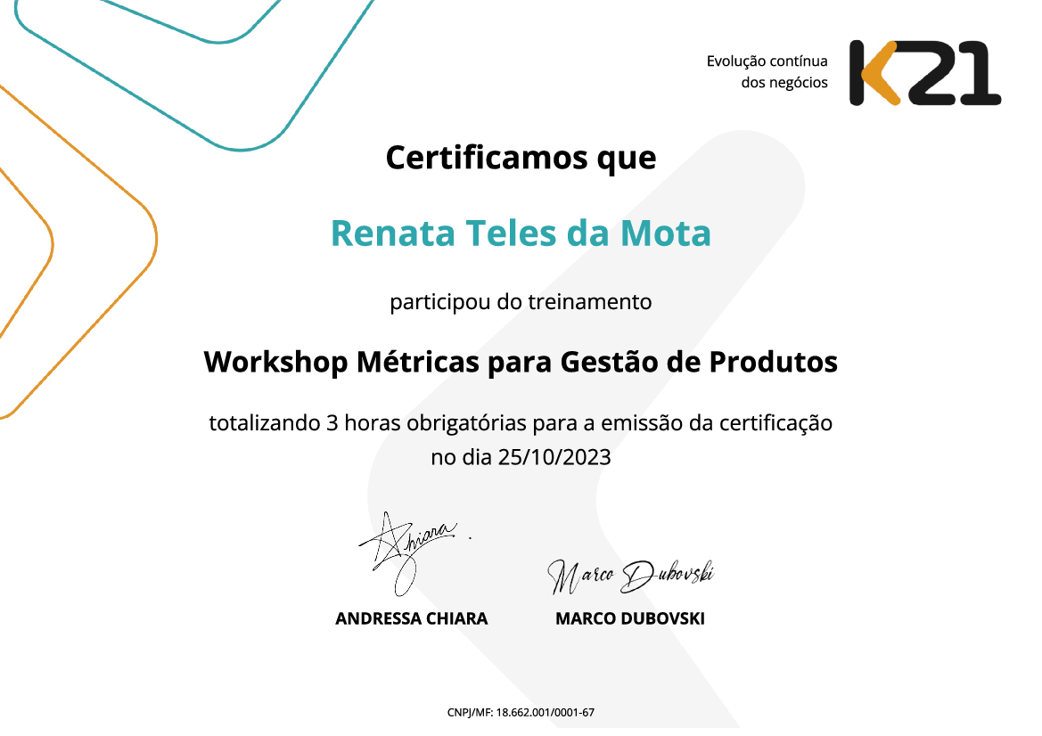 Certificado K21